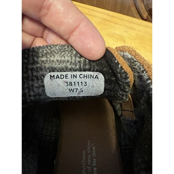 TOMS Suede Desert Wedge Lace Up Ankle Booties Brown Size 7.5 Tie Boots Shoes - Picture 8 of 8